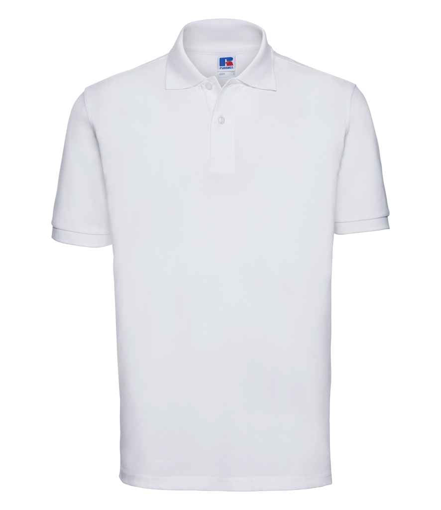 Russell Russell Athletic Classic Cotton Piqué Polo Shirt White