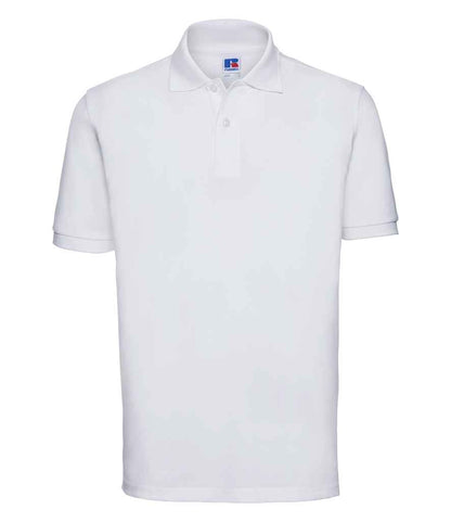 Russell Russell Athletic Classic Cotton Piqué Polo Shirt White