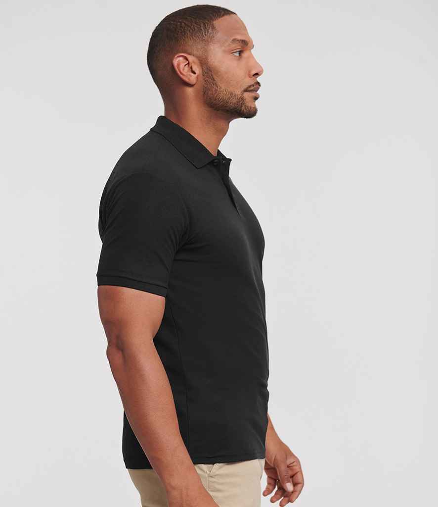 Russell Russell Athletic Authentic Eco Piqué Polo Shirt Black