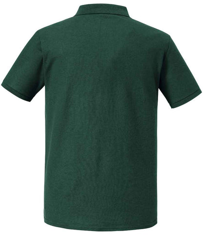 Russell Russell Athletic Authentic Eco Piqué Polo Shirt Bottle Green