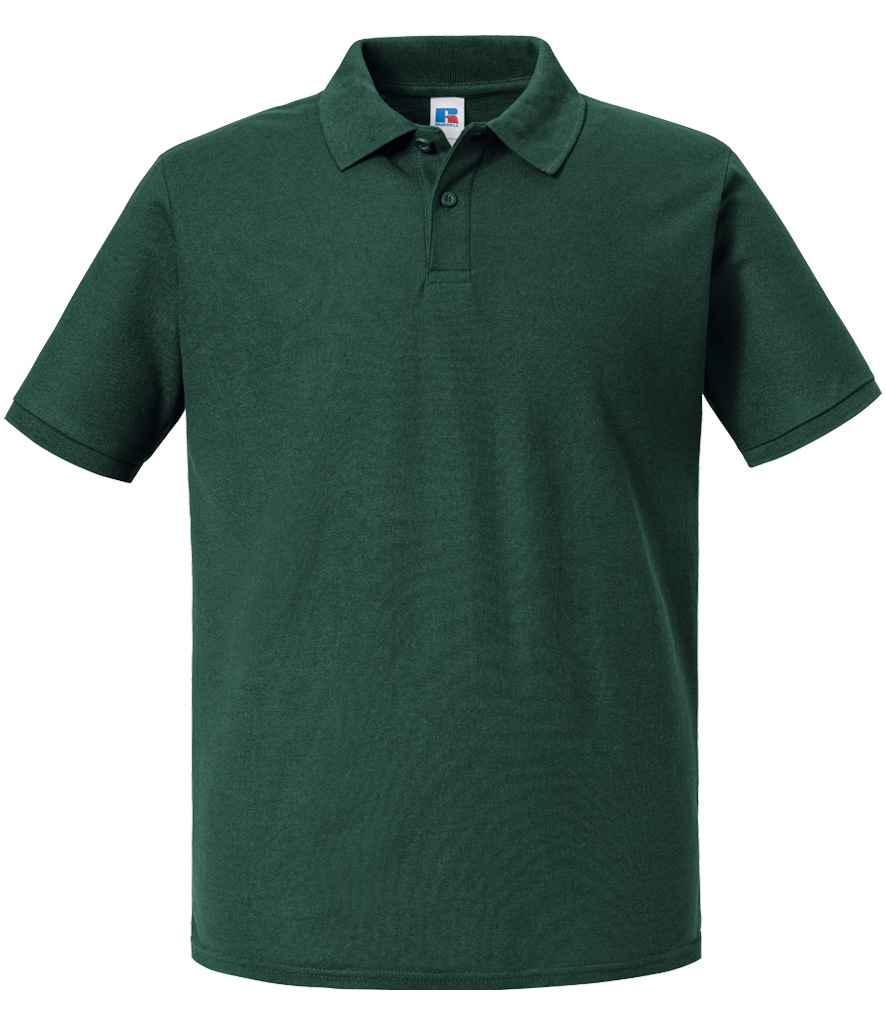 Russell Russell Athletic Authentic Eco Piqué Polo Shirt Bottle Green