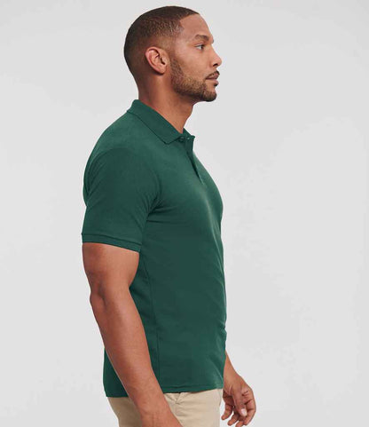 Russell Russell Athletic Authentic Eco Piqué Polo Shirt Bottle Green