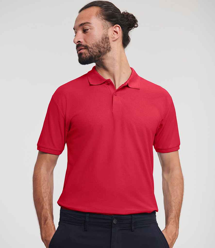 Russell Russell Athletic Authentic Eco Piqué Polo Shirt Classic Red