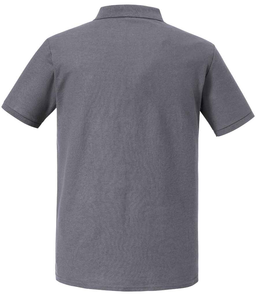 Russell Russell Athletic Authentic Eco Piqué Polo Shirt Convoy Grey