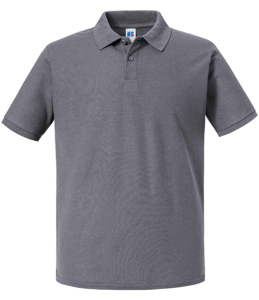 Russell Russell Athletic Authentic Eco Piqué Polo Shirt Convoy Grey