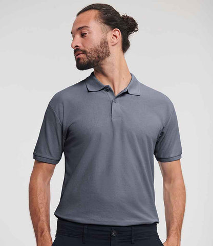Russell Russell Athletic Authentic Eco Piqué Polo Shirt Convoy Grey