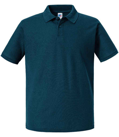 Russell Russell Athletic Authentic Eco Piqué Polo Shirt Petrol Blue