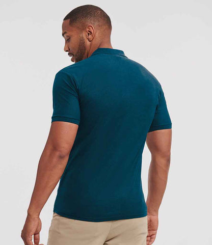 Russell Russell Athletic Authentic Eco Piqué Polo Shirt Petrol Blue