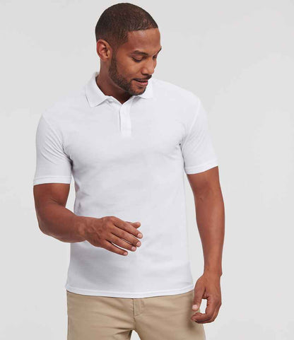 Russell Russell Athletic Authentic Eco Piqué Polo Shirt White