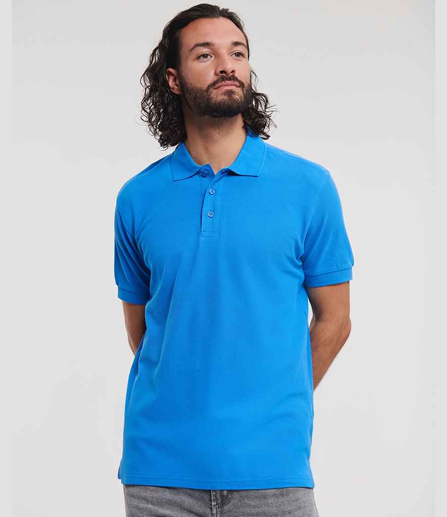 Russell Russell Athletic Ultimate Cotton Piqué Polo Shirt Azure