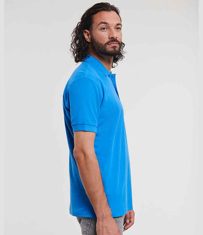 Russell Russell Athletic Ultimate Cotton Piqué Polo Shirt Azure