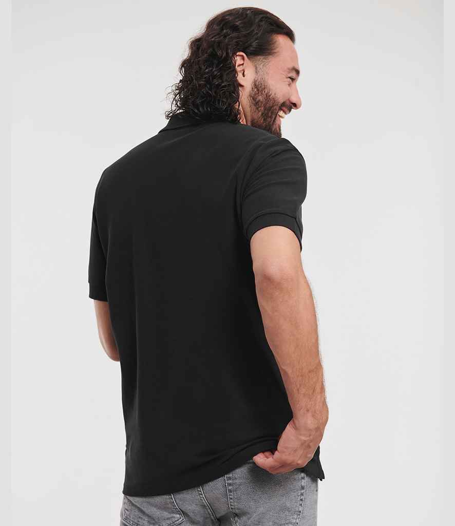 Russell Russell Athletic Ultimate Cotton Piqué Polo Shirt Black