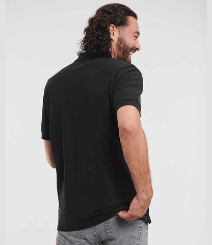 Russell Russell Athletic Ultimate Cotton Piqué Polo Shirt Black