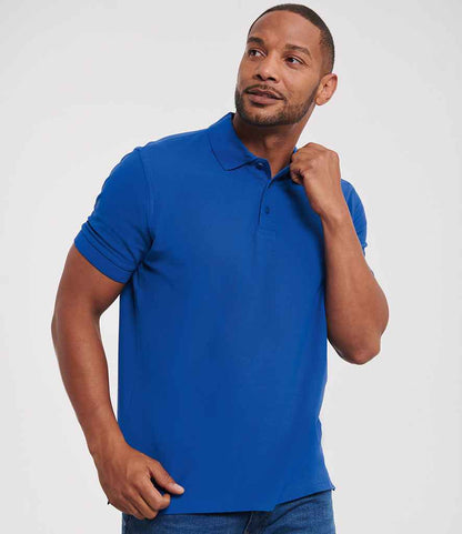 Russell Russell Athletic Ultimate Cotton Piqué Polo Shirt Bright Royal