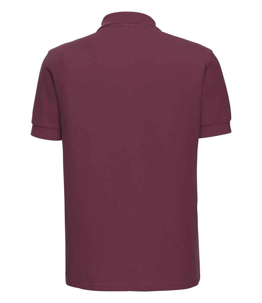 Russell Russell Athletic Ultimate Cotton Piqué Polo Shirt Burgundy