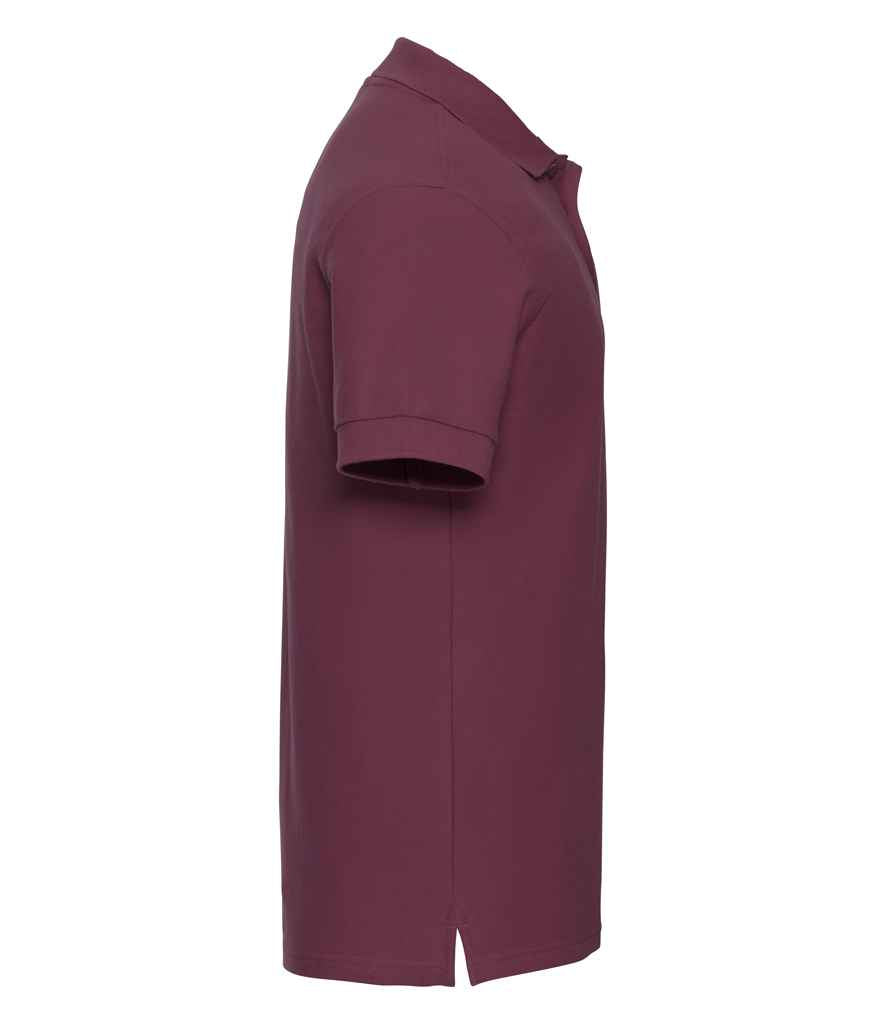 Russell Russell Athletic Ultimate Cotton Piqué Polo Shirt Burgundy