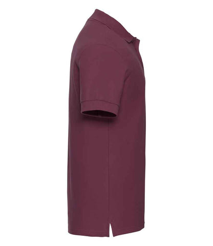 Russell Russell Athletic Ultimate Cotton Piqué Polo Shirt Burgundy