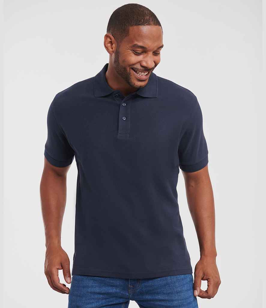 Russell Russell Athletic Ultimate Cotton Piqué Polo Shirt French Navy