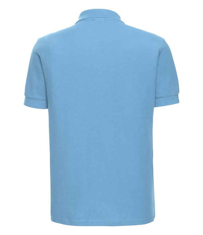 Russell Russell Athletic Ultimate Cotton Piqué Polo Shirt Sky Blue