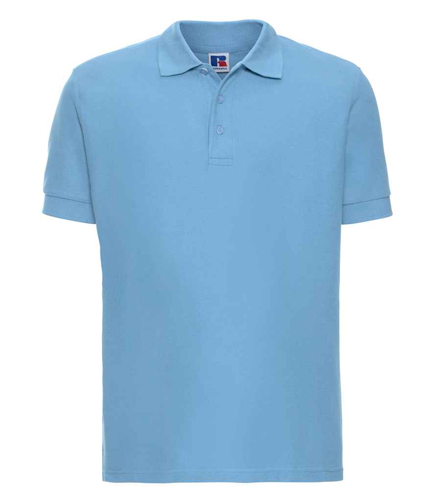 Russell Russell Athletic Ultimate Cotton Piqué Polo Shirt Sky Blue