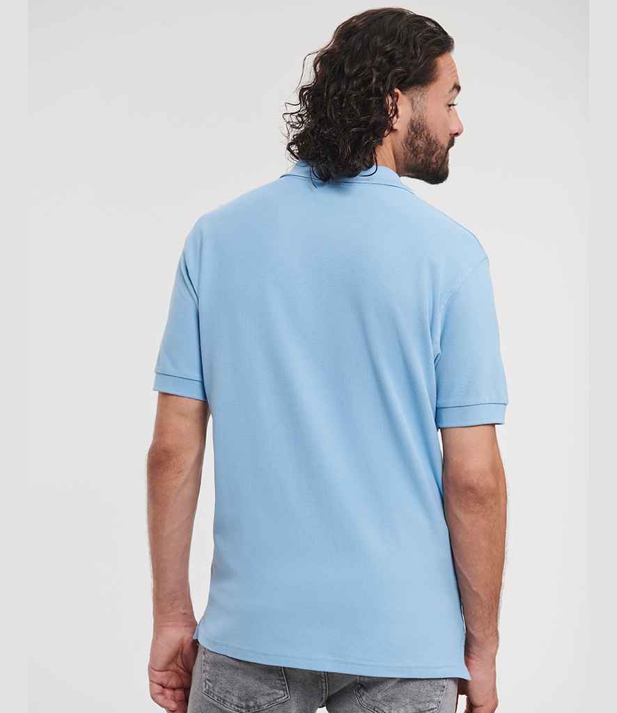Russell Russell Athletic Ultimate Cotton Piqué Polo Shirt Sky Blue
