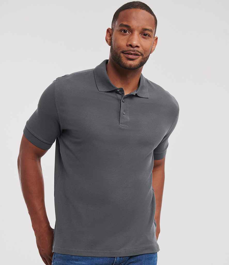 Russell Russell Athletic Ultimate Cotton Piqué Polo Shirt Titanium