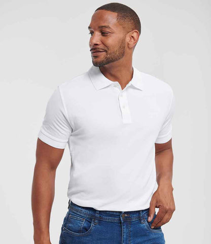 Russell Russell Athletic Ultimate Cotton Piqué Polo Shirt White