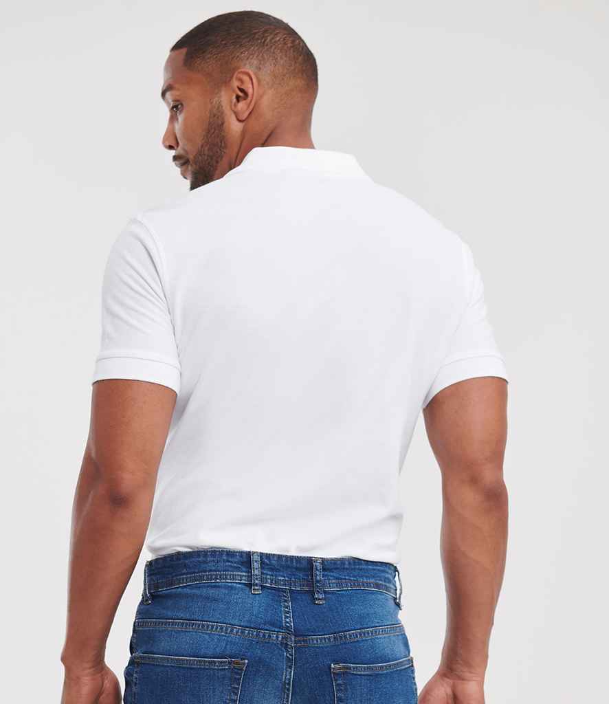 Russell Russell Athletic Ultimate Cotton Piqué Polo Shirt White