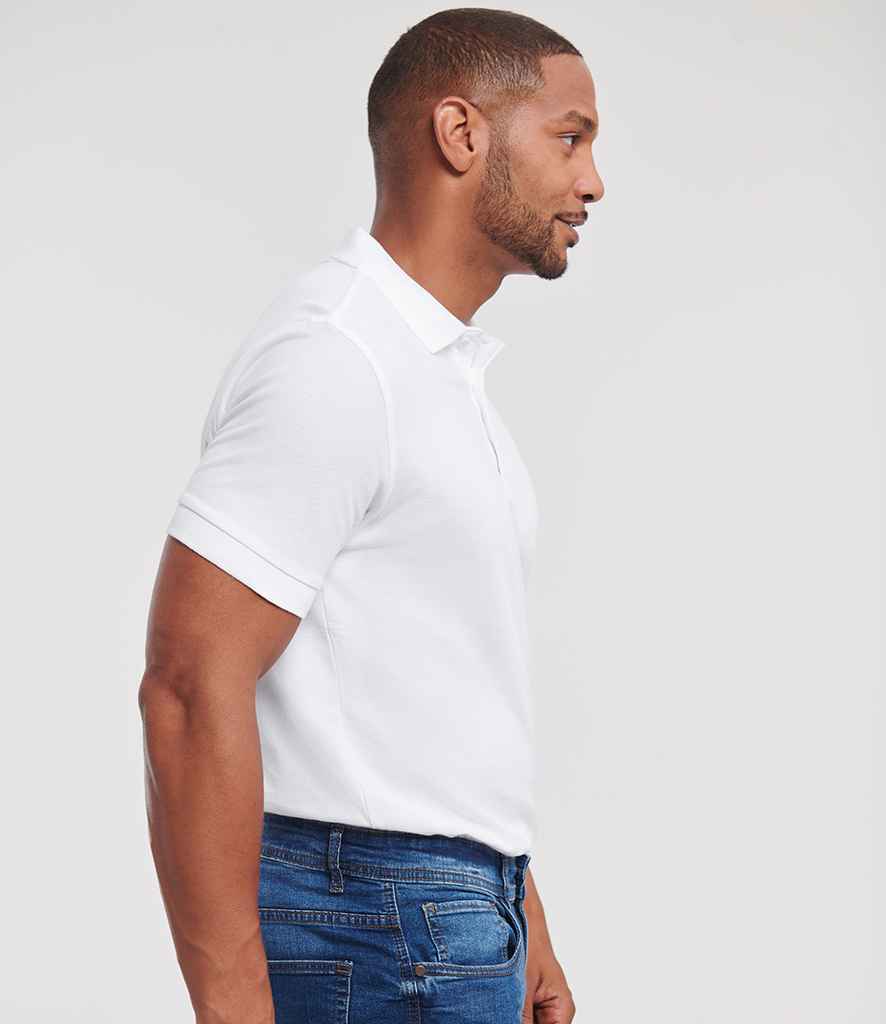 Russell Russell Athletic Ultimate Cotton Piqué Polo Shirt White