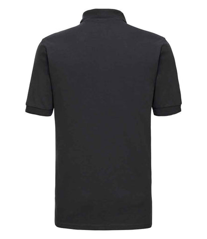 Russell Russell Athletic Hardwearing Poly/Cotton Piqué Polo Shirt Black