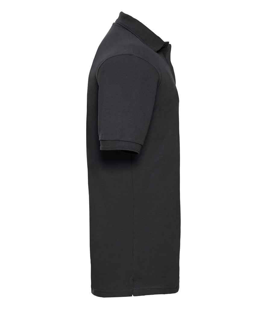 Russell Russell Athletic Hardwearing Poly/Cotton Piqué Polo Shirt Black
