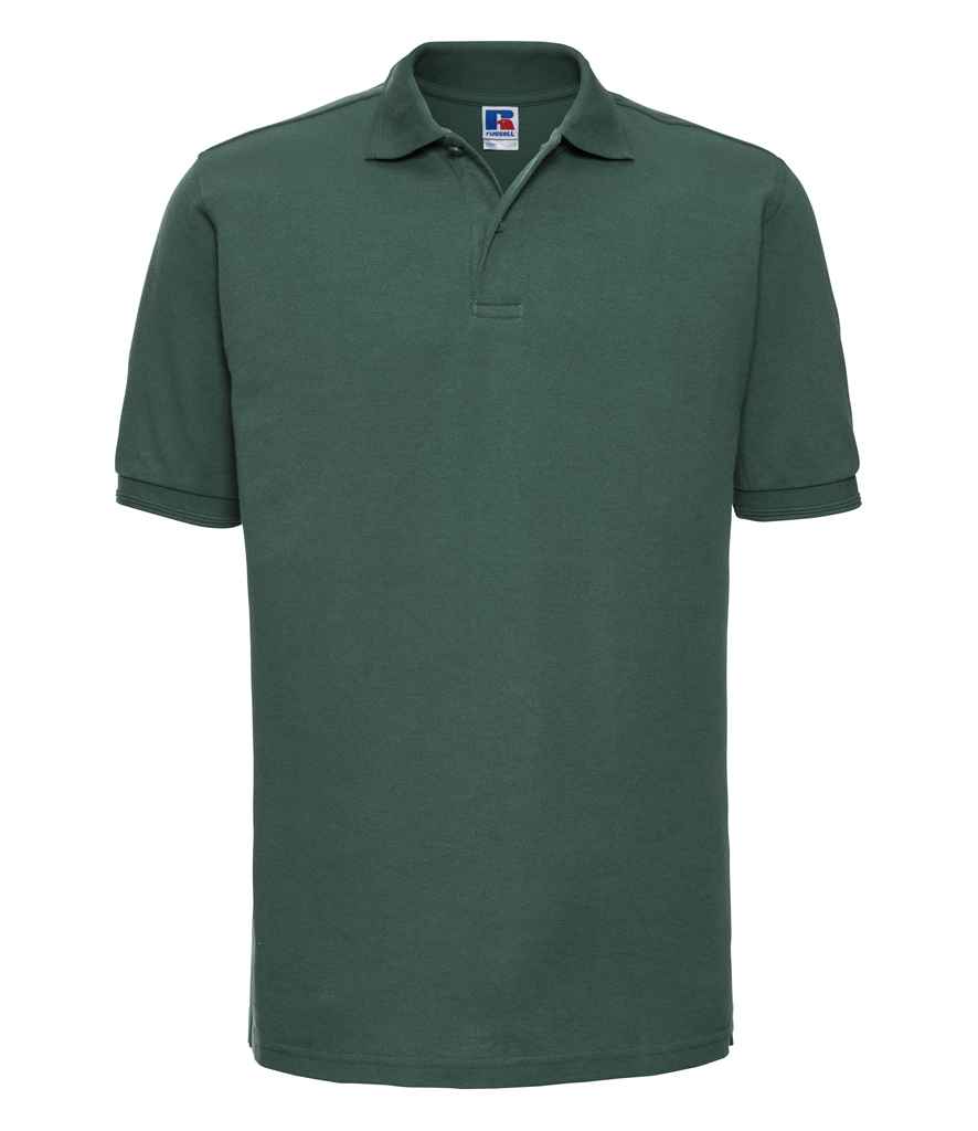 Russell Russell Athletic Hardwearing Poly/Cotton Piqué Polo Shirt Bottle Green