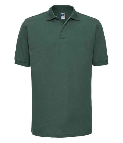 Russell Russell Athletic Hardwearing Poly/Cotton Piqué Polo Shirt Bottle Green
