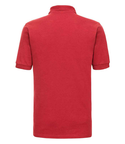 Russell Russell Athletic Hardwearing Poly/Cotton Piqué Polo Shirt Bright Red