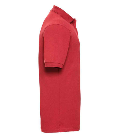 Russell Russell Athletic Hardwearing Poly/Cotton Piqué Polo Shirt Bright Red