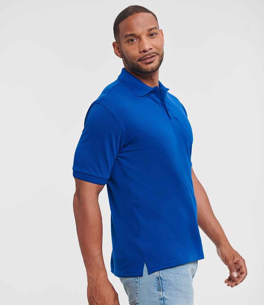 Russell Russell Athletic Hardwearing Poly/Cotton Piqué Polo Shirt Bright Royal