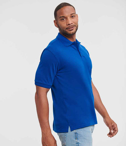 Russell Russell Athletic Hardwearing Poly/Cotton Piqué Polo Shirt Bright Royal