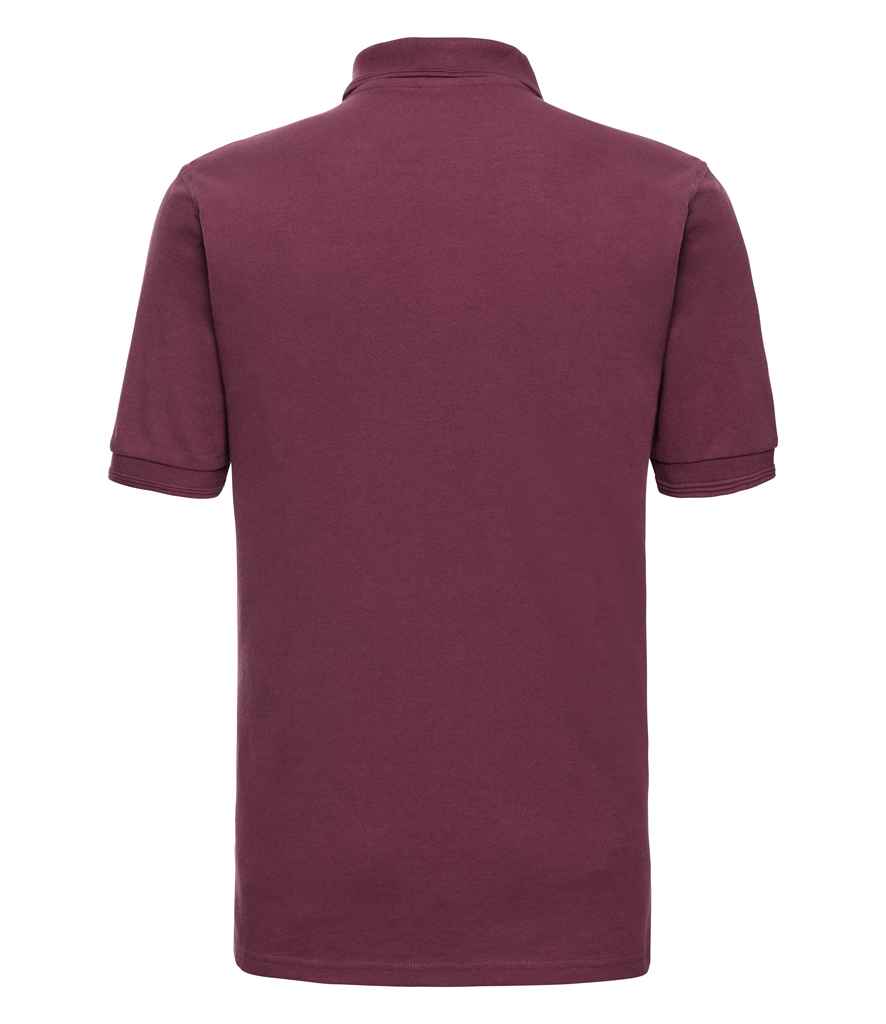 Russell Russell Athletic Hardwearing Poly/Cotton Piqué Polo Shirt Burgundy