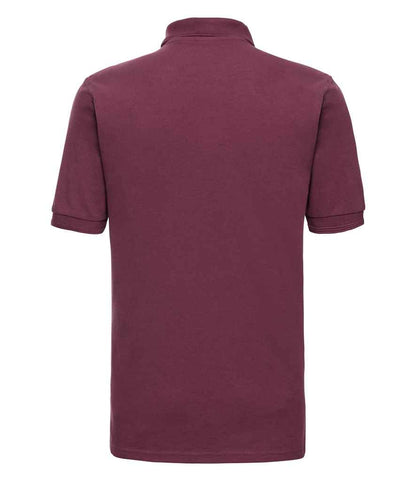 Russell Russell Athletic Hardwearing Poly/Cotton Piqué Polo Shirt Burgundy