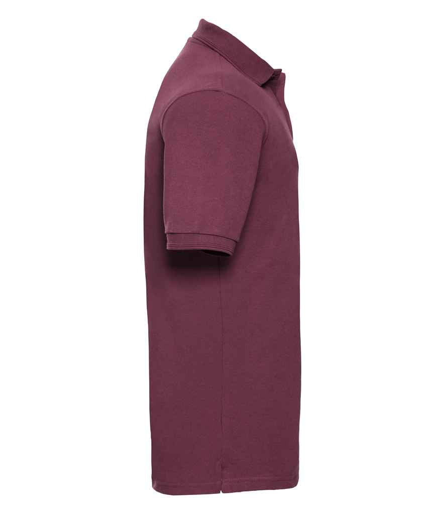 Russell Russell Athletic Hardwearing Poly/Cotton Piqué Polo Shirt Burgundy