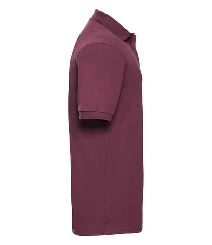 Russell Russell Athletic Hardwearing Poly/Cotton Piqué Polo Shirt Burgundy