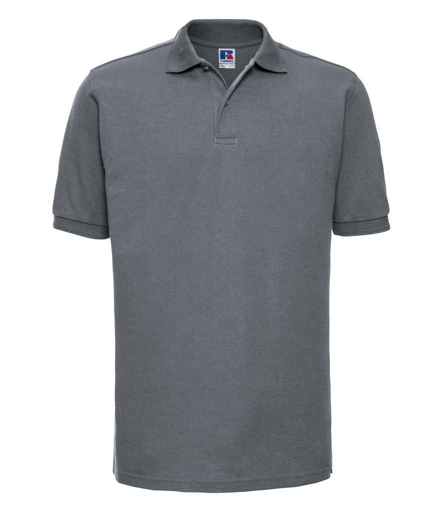 Russell Russell Athletic Hardwearing Poly/Cotton Piqué Polo Shirt Convoy Grey