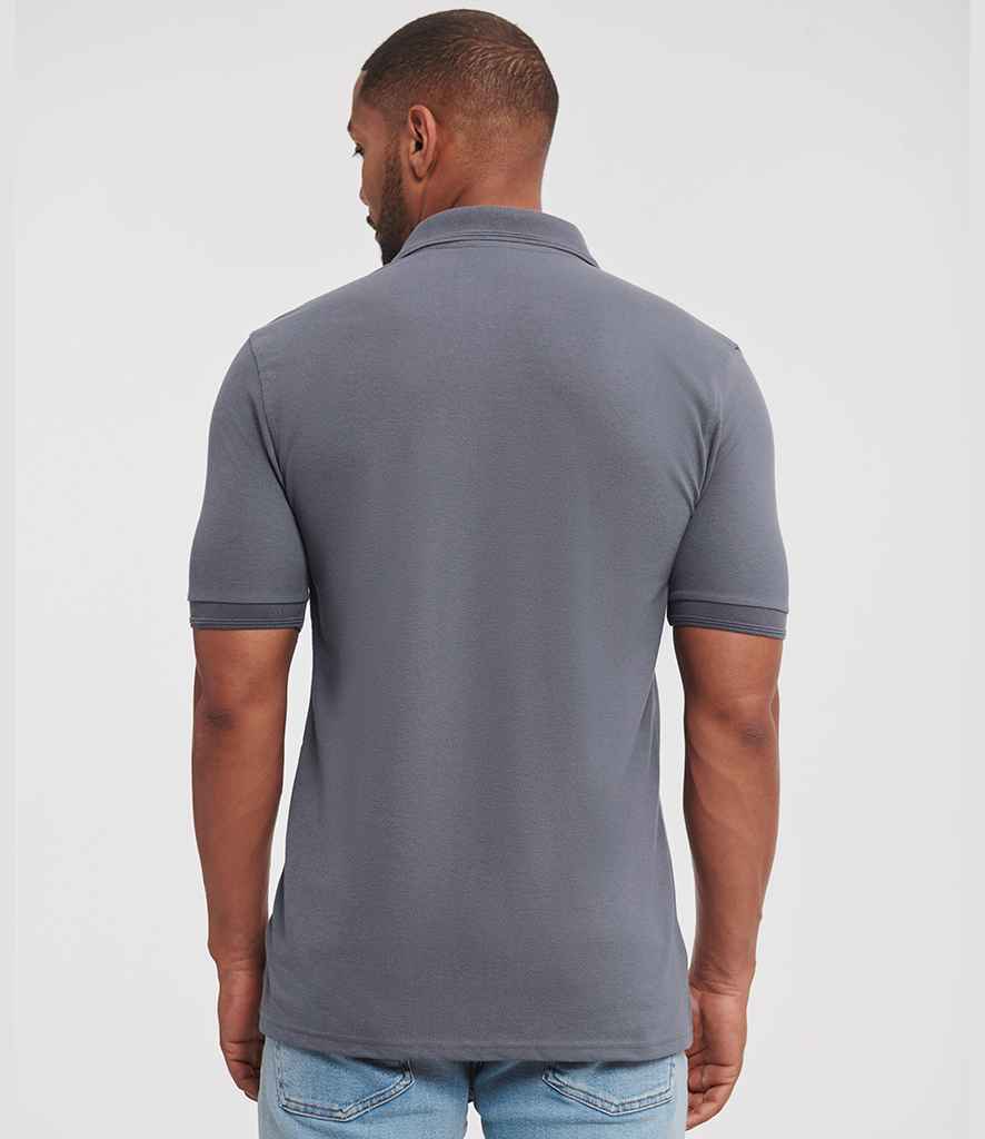 Russell Russell Athletic Hardwearing Poly/Cotton Piqué Polo Shirt Convoy Grey