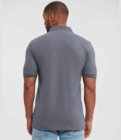 Russell Russell Athletic Hardwearing Poly/Cotton Piqué Polo Shirt Convoy Grey