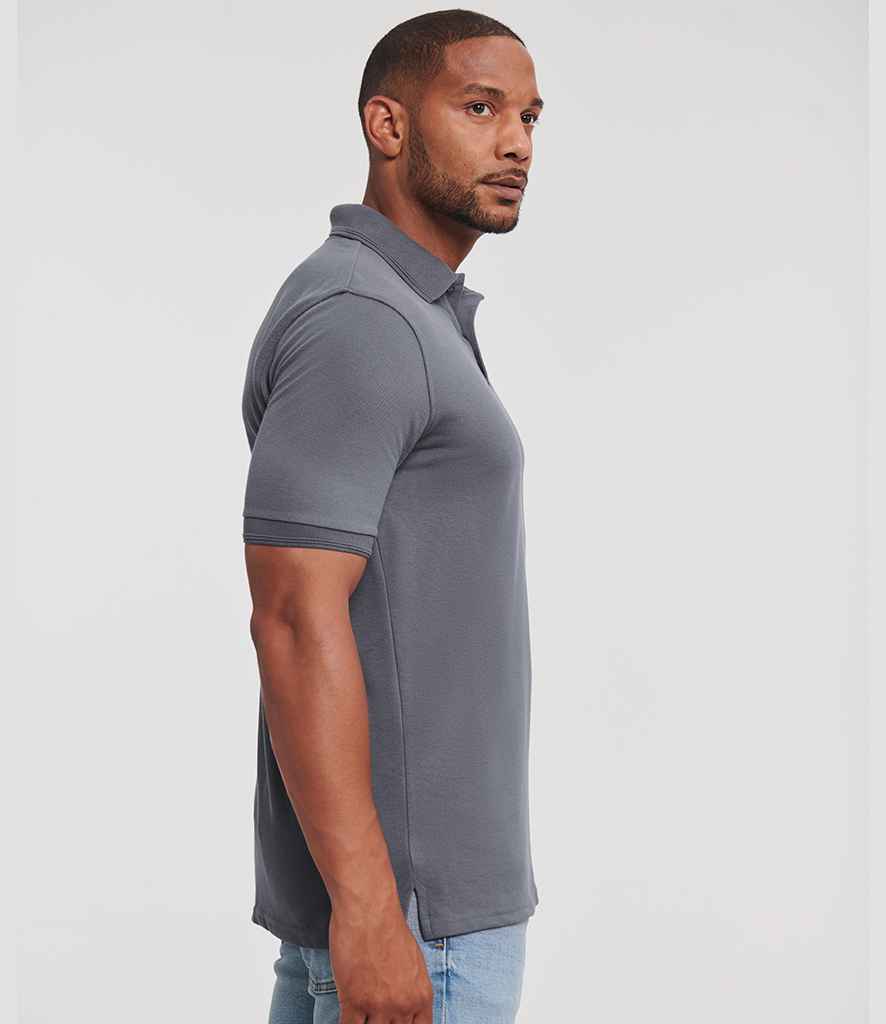 Russell Russell Athletic Hardwearing Poly/Cotton Piqué Polo Shirt Convoy Grey