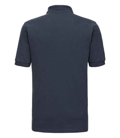 Russell Russell Athletic Hardwearing Poly/Cotton Piqué Polo Shirt French Navy