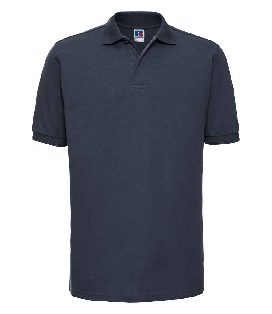 Russell Russell Athletic Hardwearing Poly/Cotton Piqué Polo Shirt French Navy