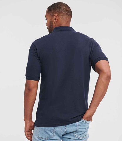 Russell Russell Athletic Hardwearing Poly/Cotton Piqué Polo Shirt French Navy