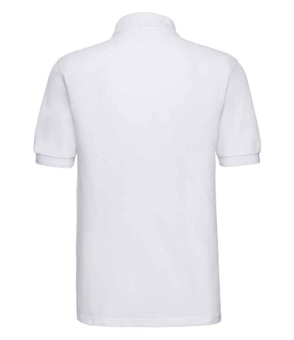 Russell Russell Athletic Hardwearing Poly/Cotton Piqué Polo Shirt White