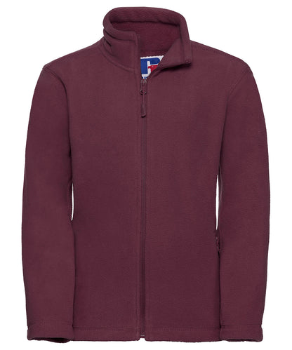 Russell Kids full-zip outdoor fleece Burgundy